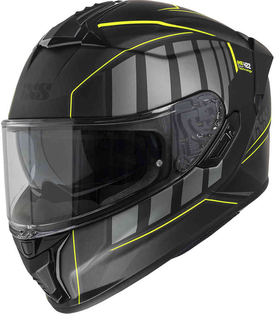 422 FG 2.1 Шлем IXS, черный матовый/флуоресцентный