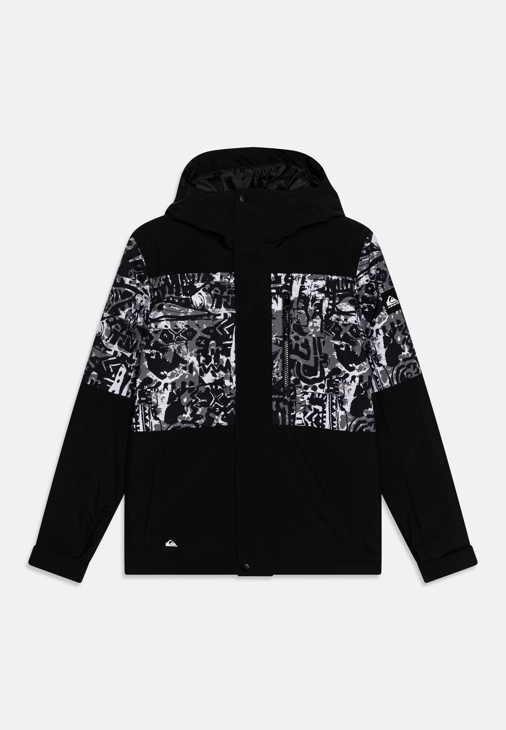 

Куртка для сноуборда Mission Printed Block Youth Unisex Quiksilver, цвет snow heritage/true black