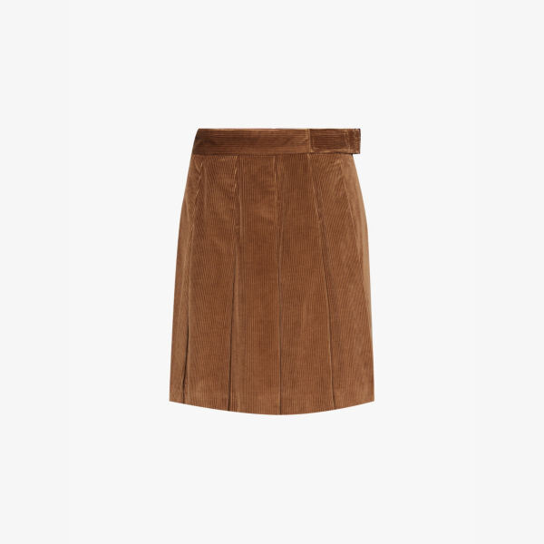 

Мини-Юбка из плиссированного вельвета Zucca Weekend Max Mara, коричневый