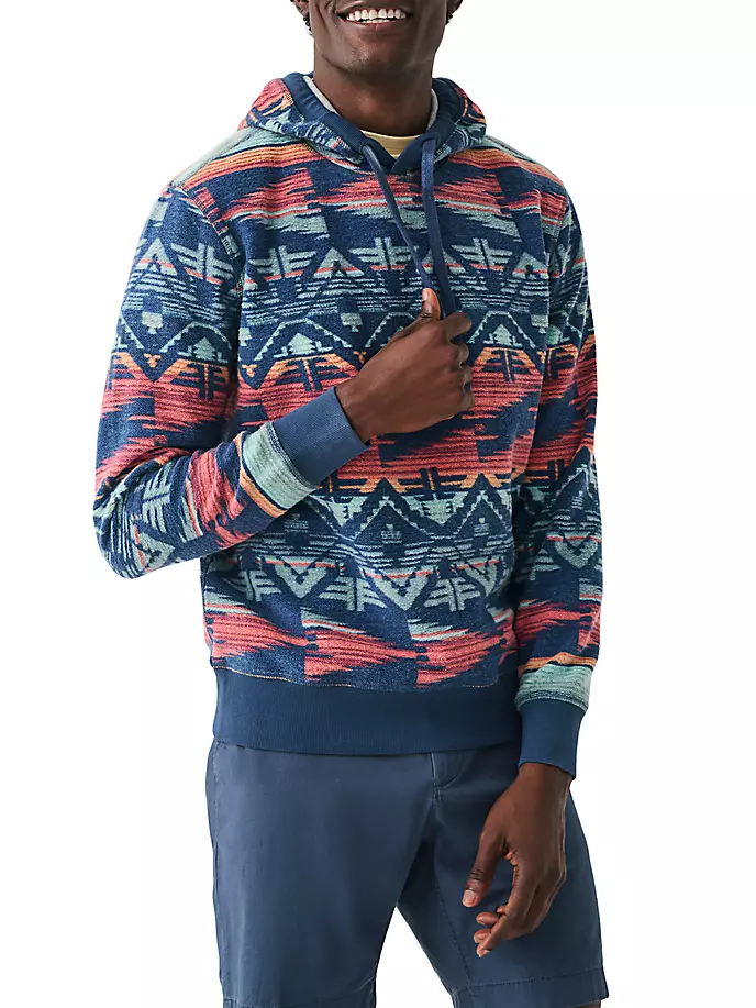 

Толстовка из хлопкового флиса ThunderVoice Eagle Faherty Brand, цвет terranea