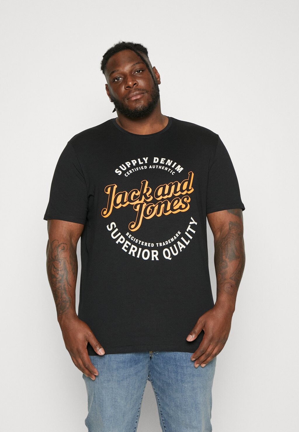 

Футболка с принтом Jack & Jones, черный
