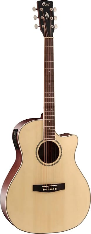 цена Акустическая гитара Cort GAMEDXOP Grand Regal Auditorium Cutaway Body Spruce Top 6-String Acoustic-Electric Guitar