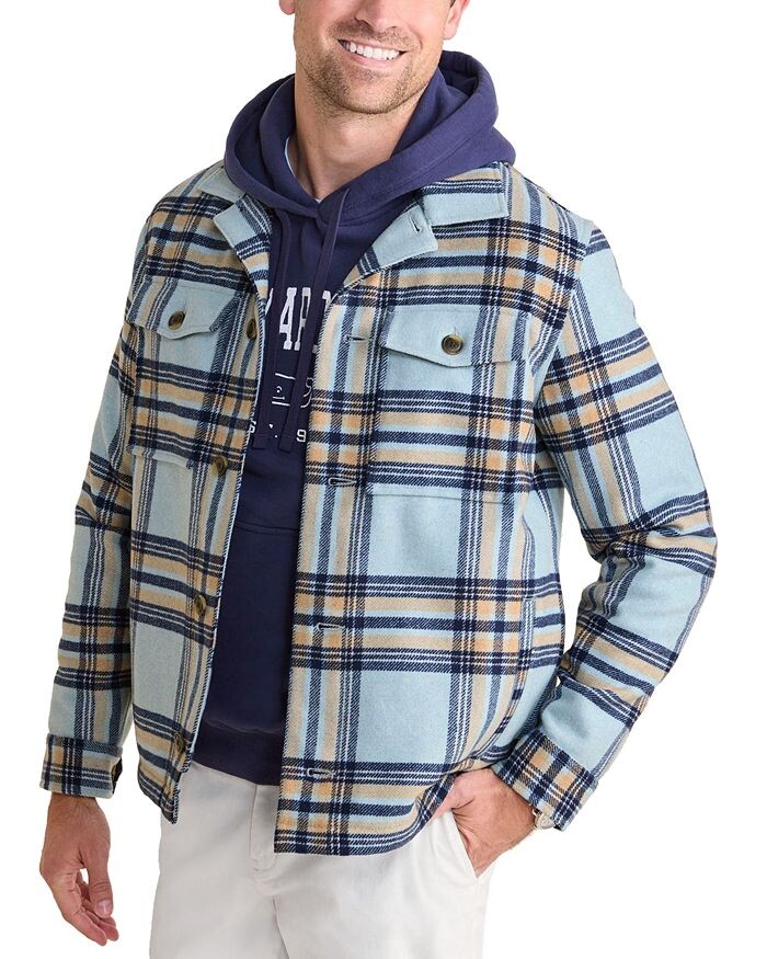 

Куртка-рубашка в клетку Vineyard Vines, синий