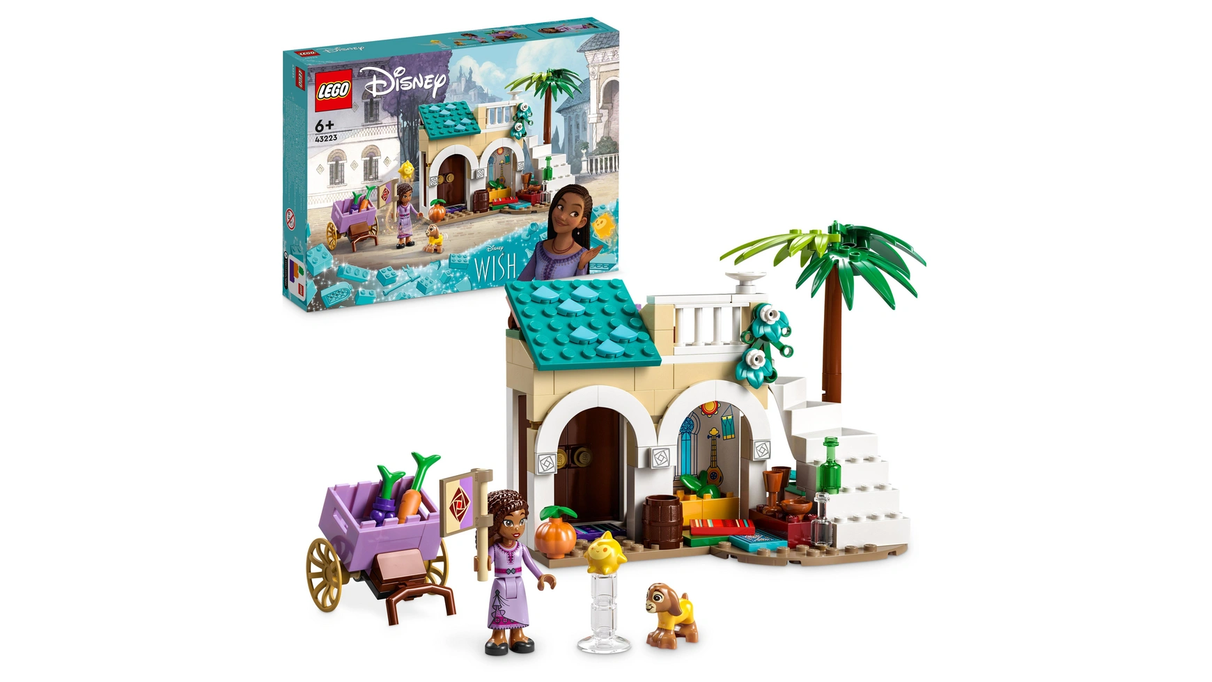 Lego Disney Wish Аша в городе Росас конструктор lego disney princess 43246 приключения принцесс диснея на рынке