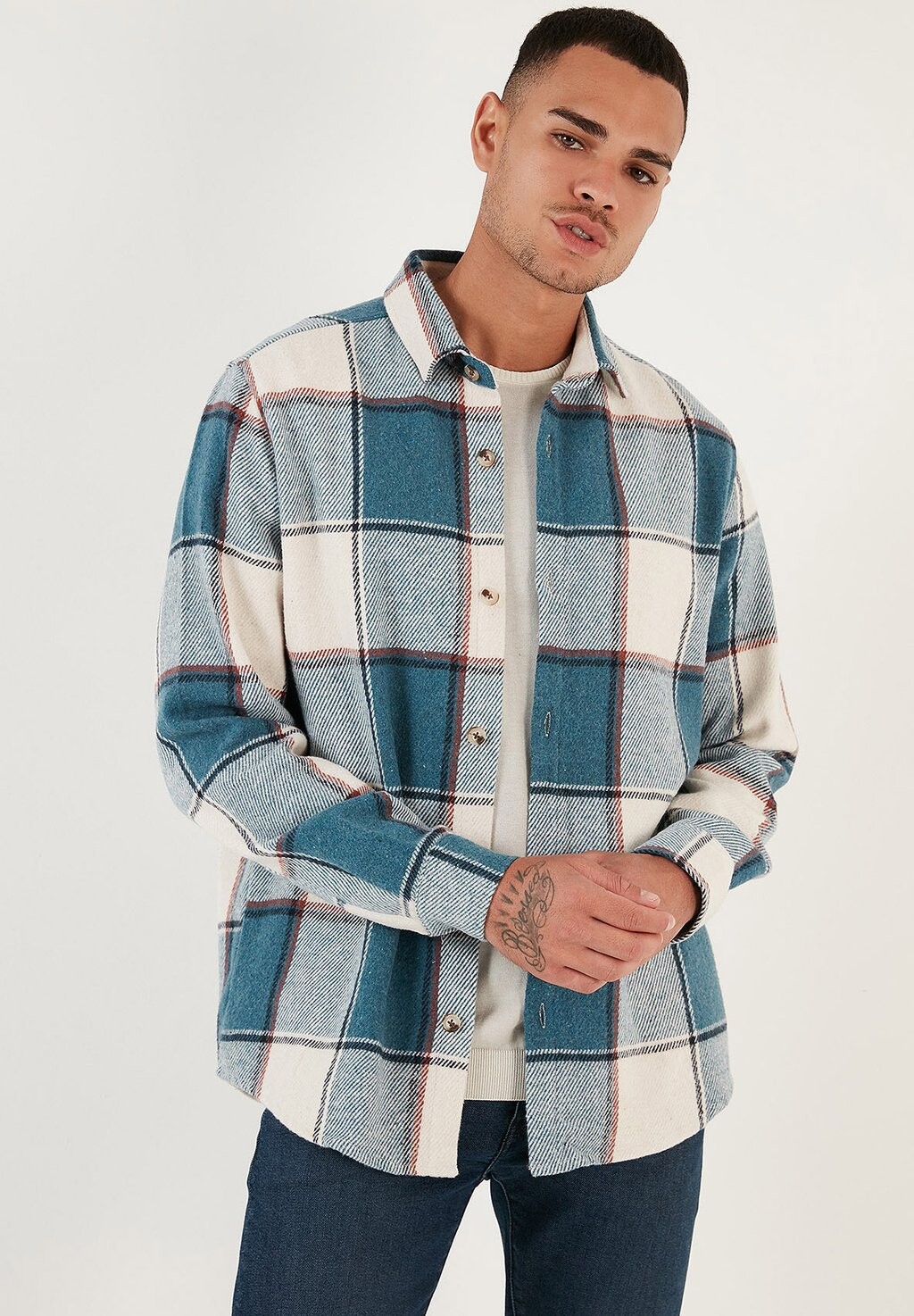 

Рубашка Regular Fit Buratti, синий