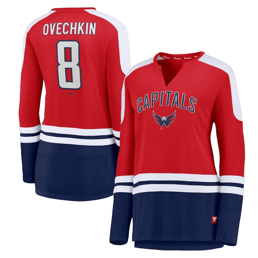 

Футболка с длинным рукавом Fanatics Branded Washington Capitals, красный