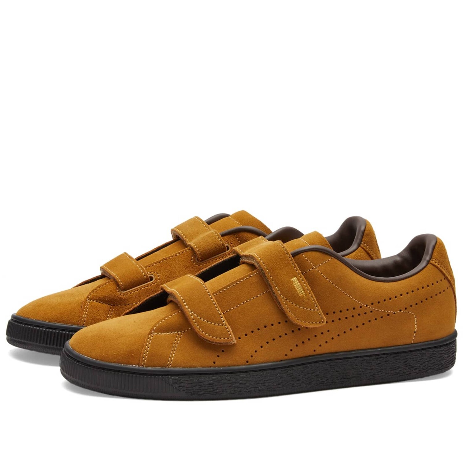 Brown puma suede hotsell