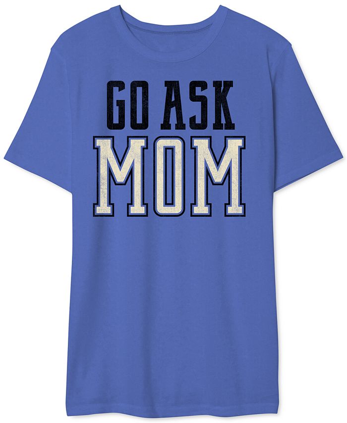 Мужская футболка с рисунком Go Ask Mom AIRWAVES, синий