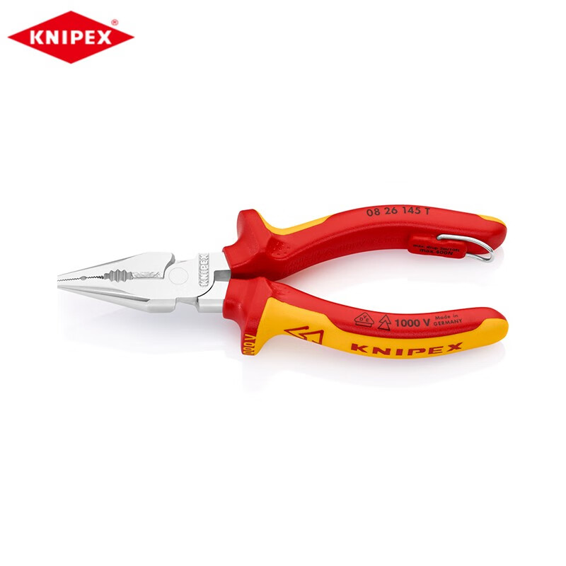 KNIPEX плоскогубцы с острыми концами для защиты от падения, острогубцы, диагональные плоскогубцы, плоскогубцы для электрика 08 26 145 T по индивидуальному заказу (срок поставки 4-8 недель)