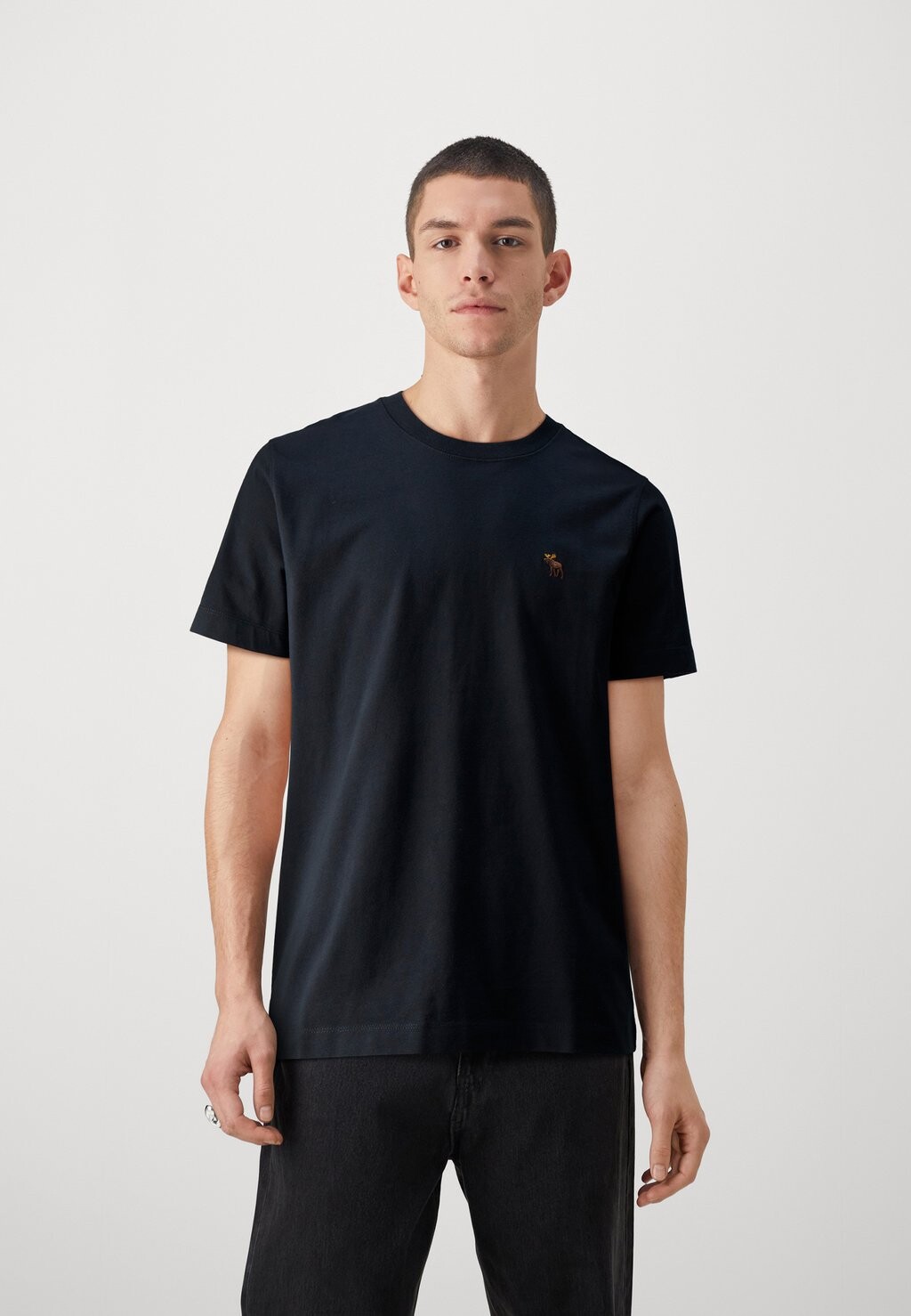 

Футболка базовая LIFELIKE ICON CREW NEUTRALS Abercrombie & Fitch, цвет casual black