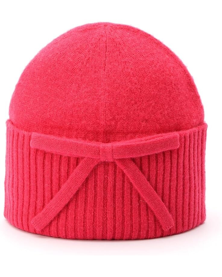 

Шапка Kate Spade New York Bow Knit Beanie, цвет Pompom Pink