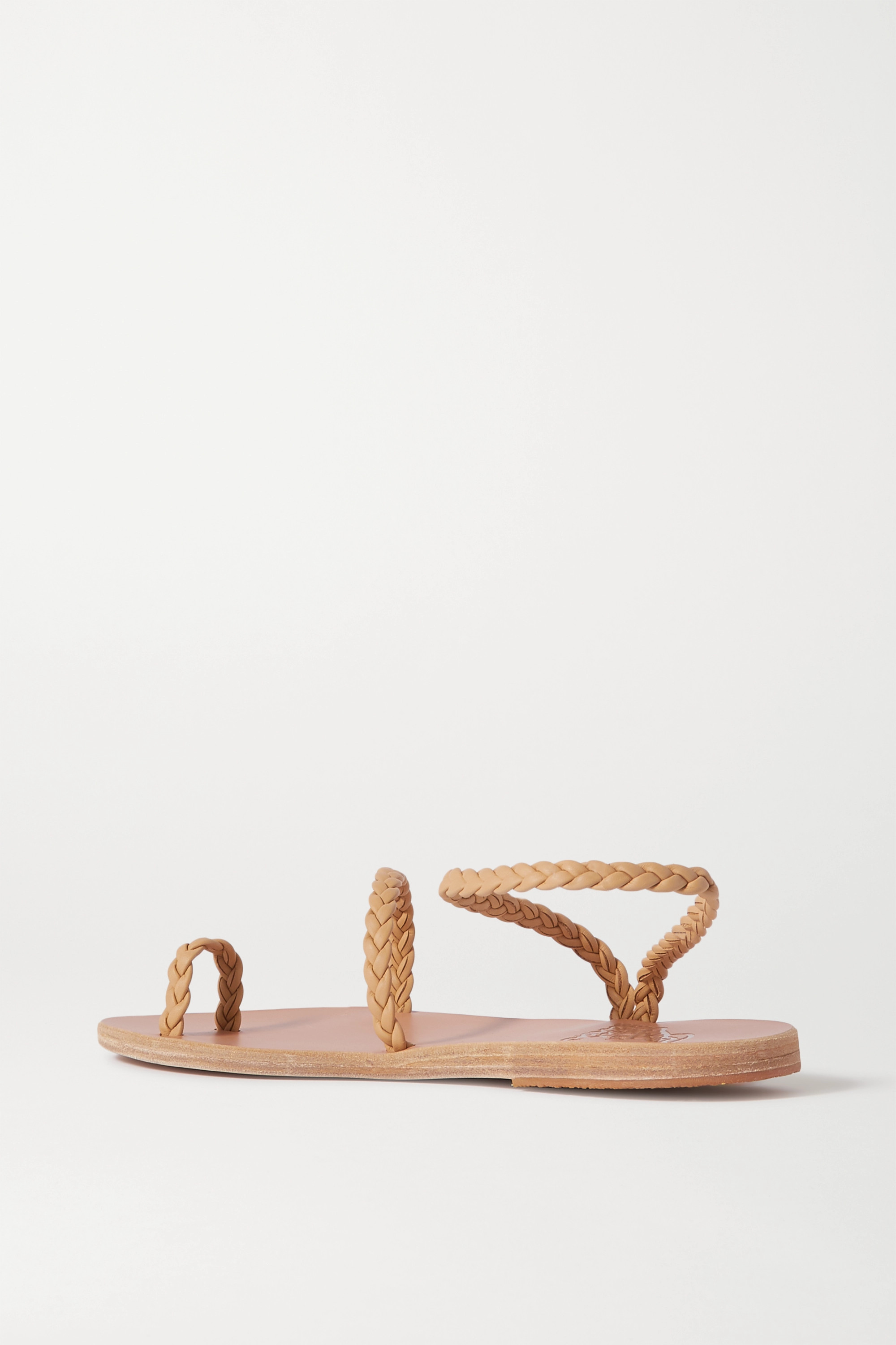 ANCIENT GREEK SANDALS кожаные сандалии Eleftheria с плетением, нейтральный