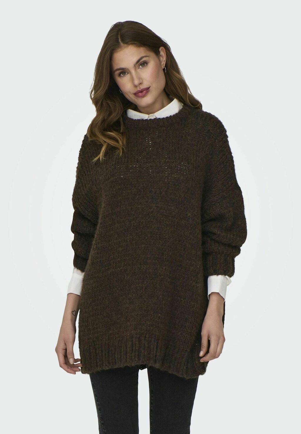 

Свитшот ONLY ONLMINNI ONECK, цвет chestnut