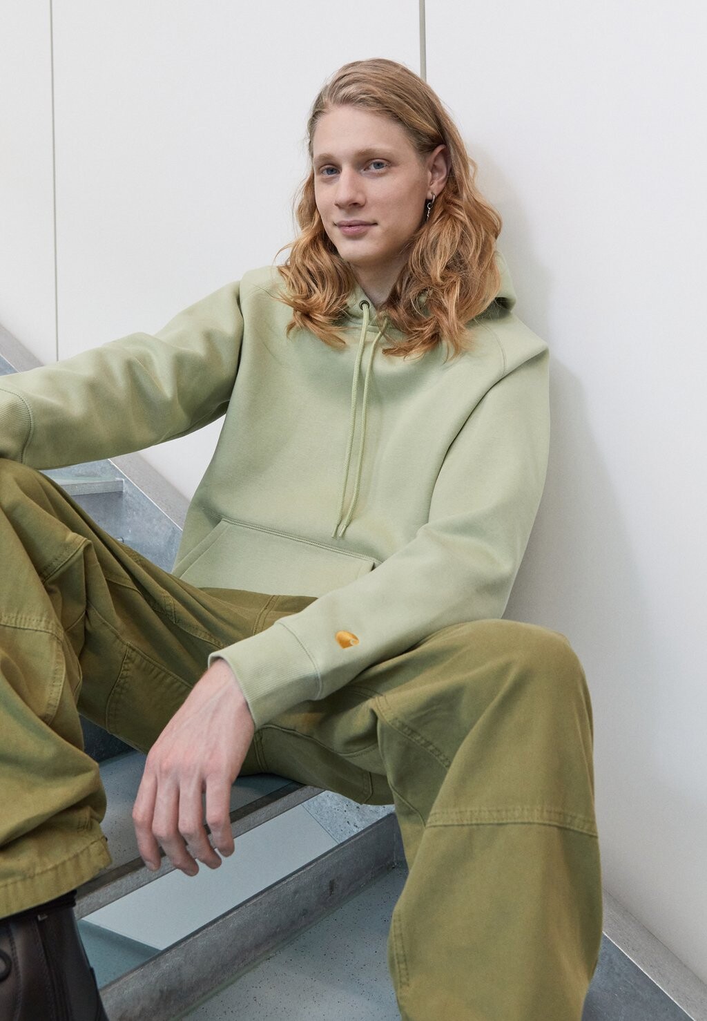 

Толстовка с капюшоном Carhartt WIP, Серый