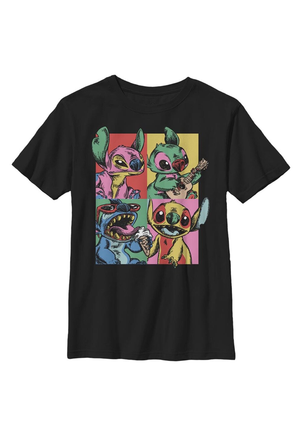

Футболка с принтом Lilo & Stitch Grunge Stitch Disney, черный
