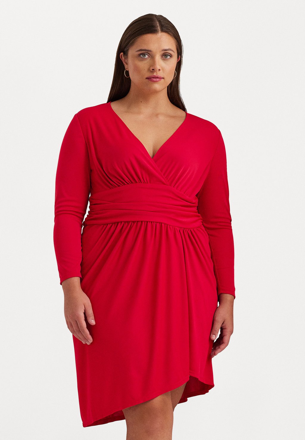 Платье прямого кроя Lauren Ralph Lauren RUTHMAY LONG SLEEVE DAY DRESS, цвет martin red