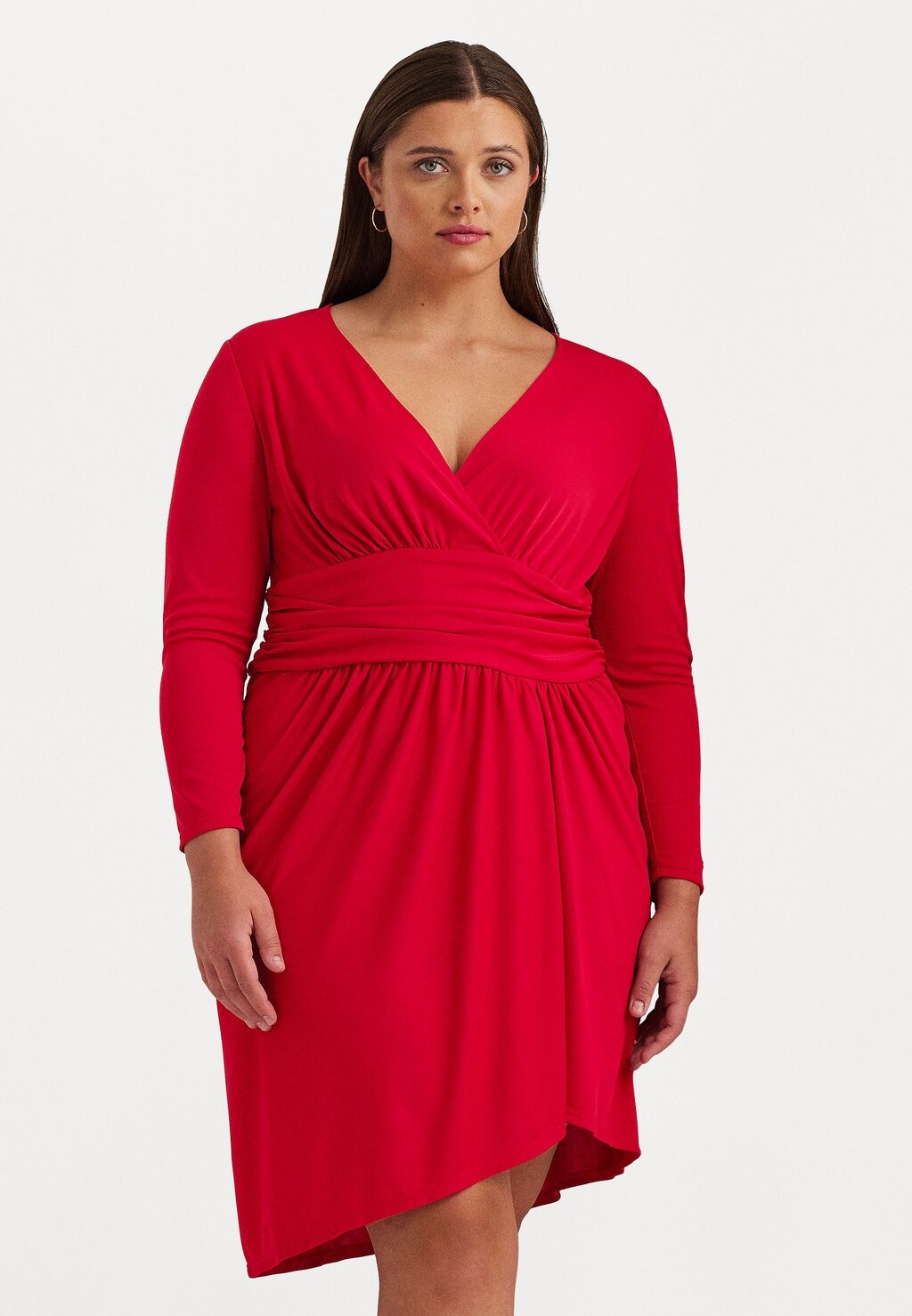 

Платье прямого кроя Lauren Ralph Lauren RUTHMAY LONG SLEEVE DAY DRESS, цвет martin red