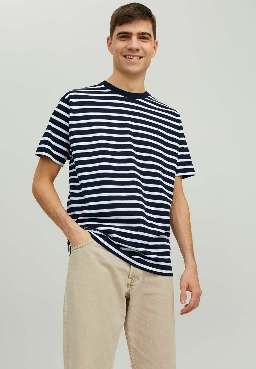 

Футболка с принтом Jack & Jones, темно-синий