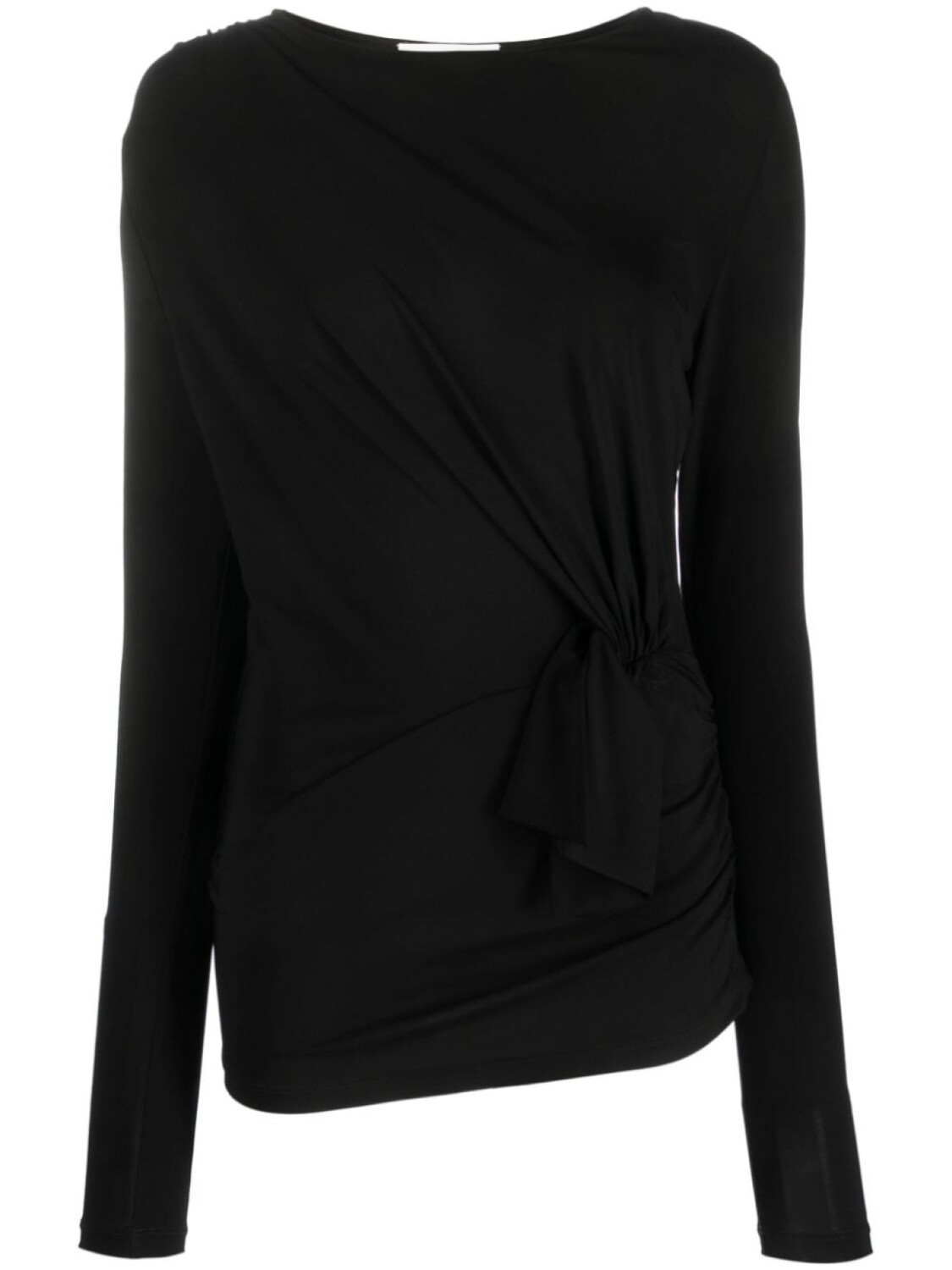 

Nina Ricci топ из джерси с узлом спереди, черный