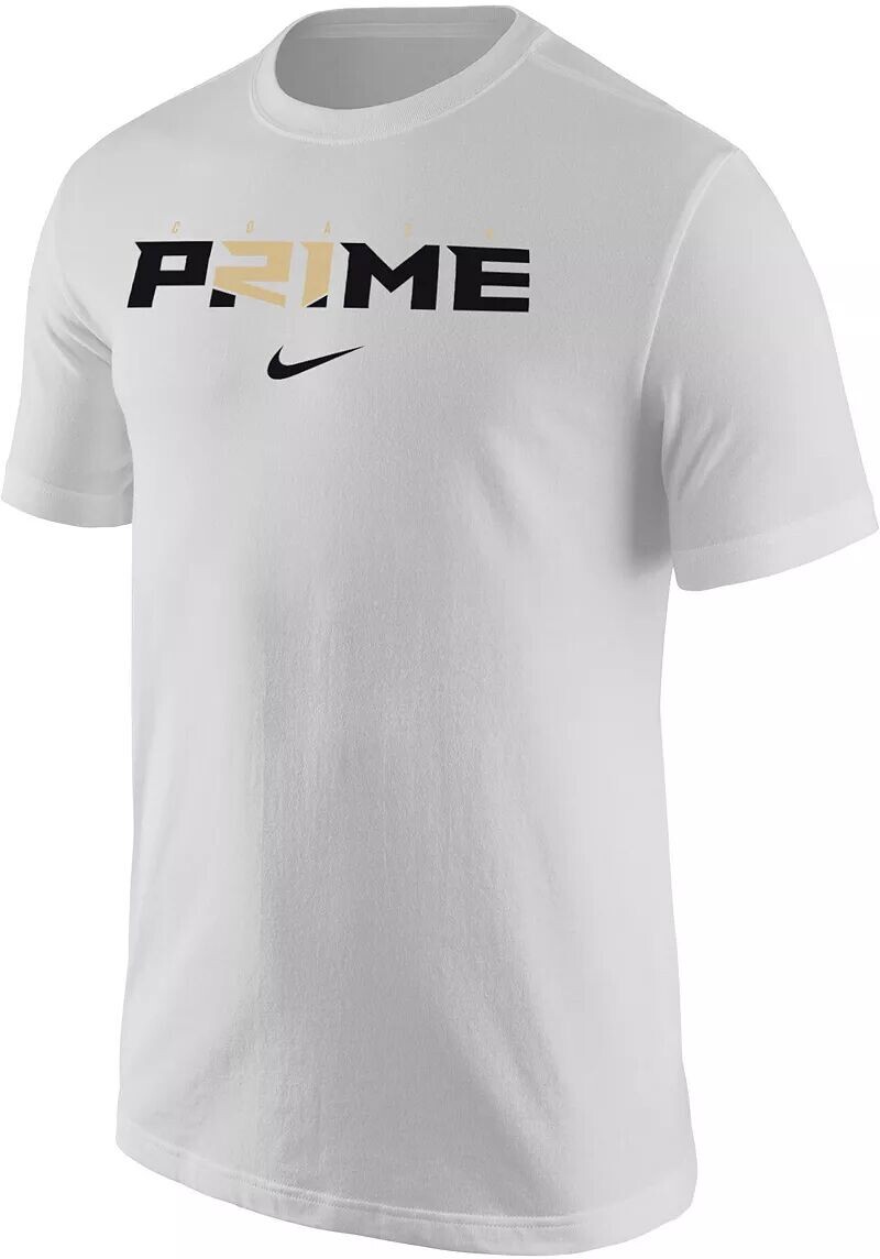 

Мужская хлопковая футболка Nike Coach Prime белого цвета