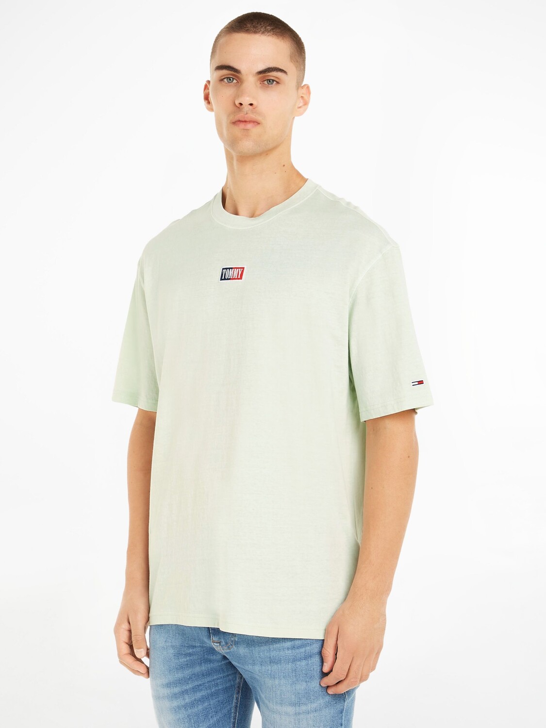 

Футболка Tommy Jeans Logo, мятный цвет, Зеленый