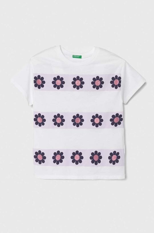 

Хлопковая футболка для детей United Colors of Benetton, белый