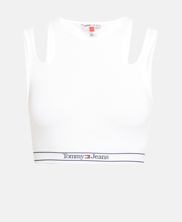 

Укороченный топ Tommy Hilfiger, белый