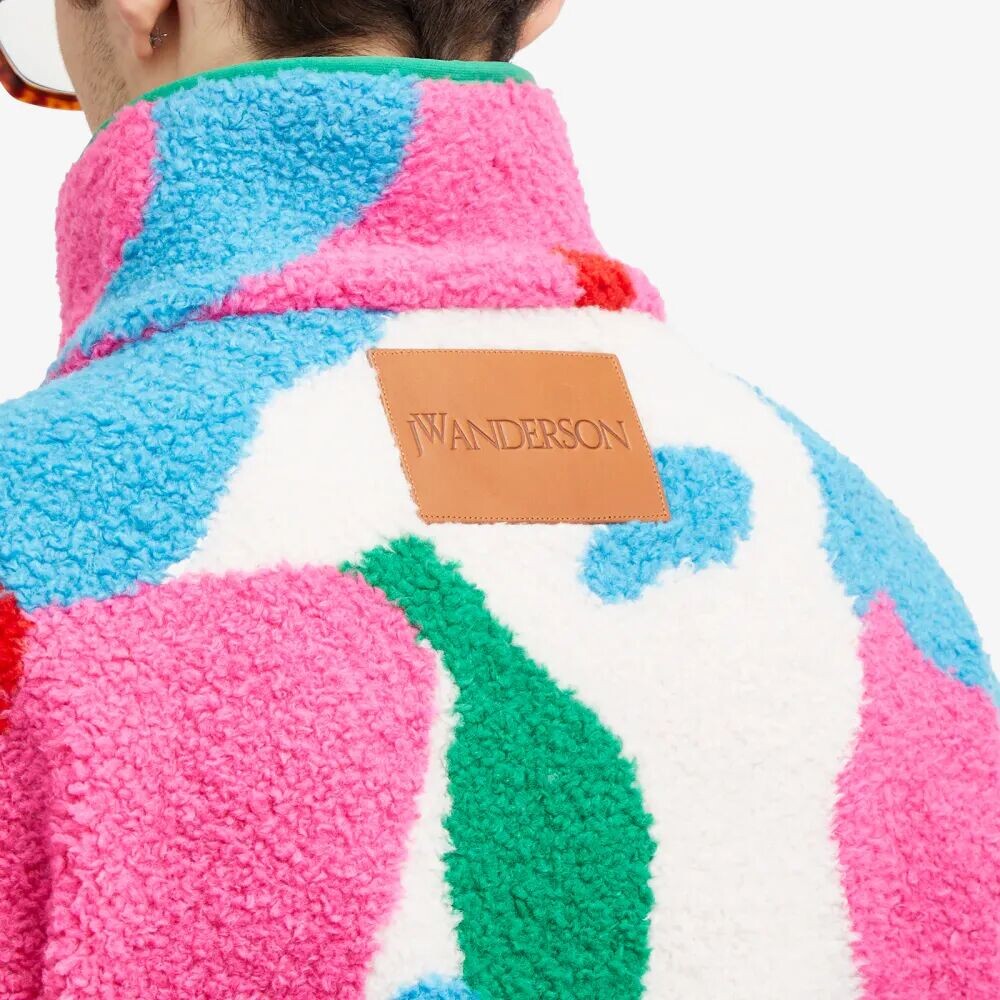 

Jw Anderson Флисовая куртка с графическим рисунком, мультиколор