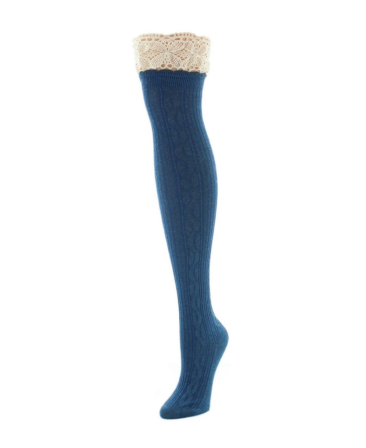 Женские носки до колена с кружевным верхом MeMoi сексуальные атласные глянцевые чулки до колена женские купальники большие размеры японские блестящие носки до колена