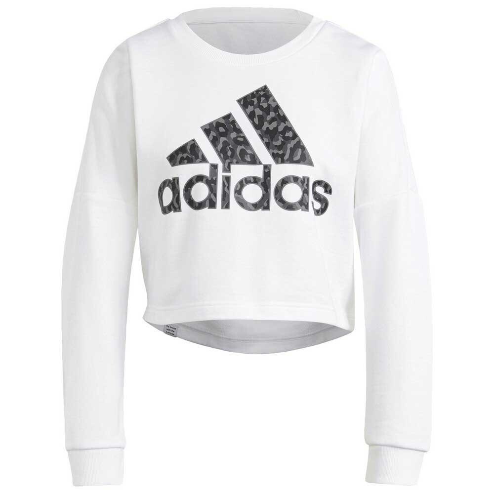 

Толстовка adidas Sportswear Leopard Graphic, белый