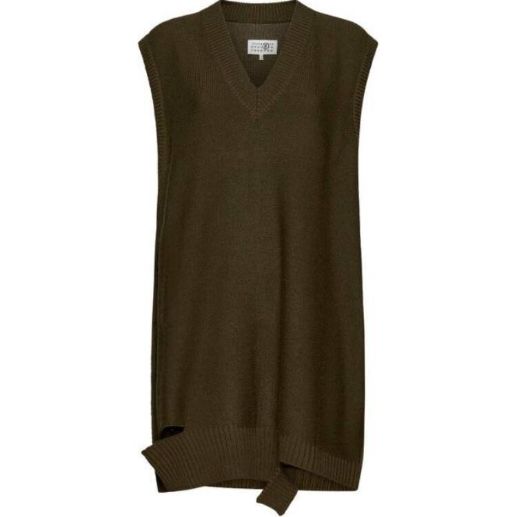 

Жилет женский Mm6 Maison Margiela удлиненный, зеленый