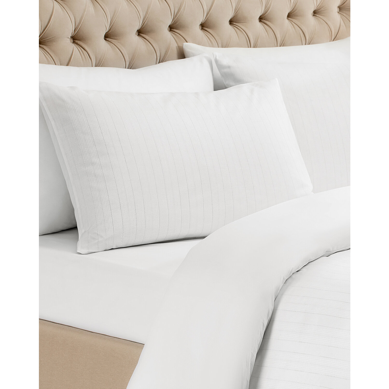 Комплект постельного белья из антикварного перкаля размера King Size Madame Coco Chouette — белый