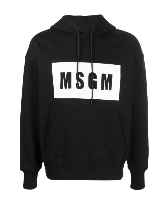

Свитер с капюшоном и логотипом R спереди Msgm, черный