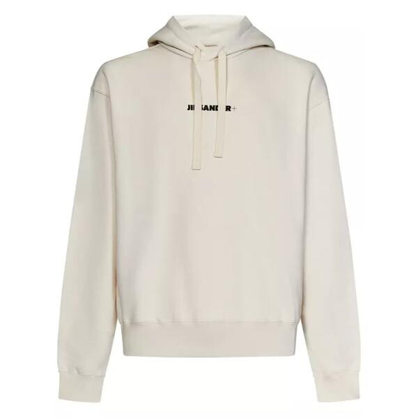 

Футболка cotton logo print hoodie Jil Sander, бежевый