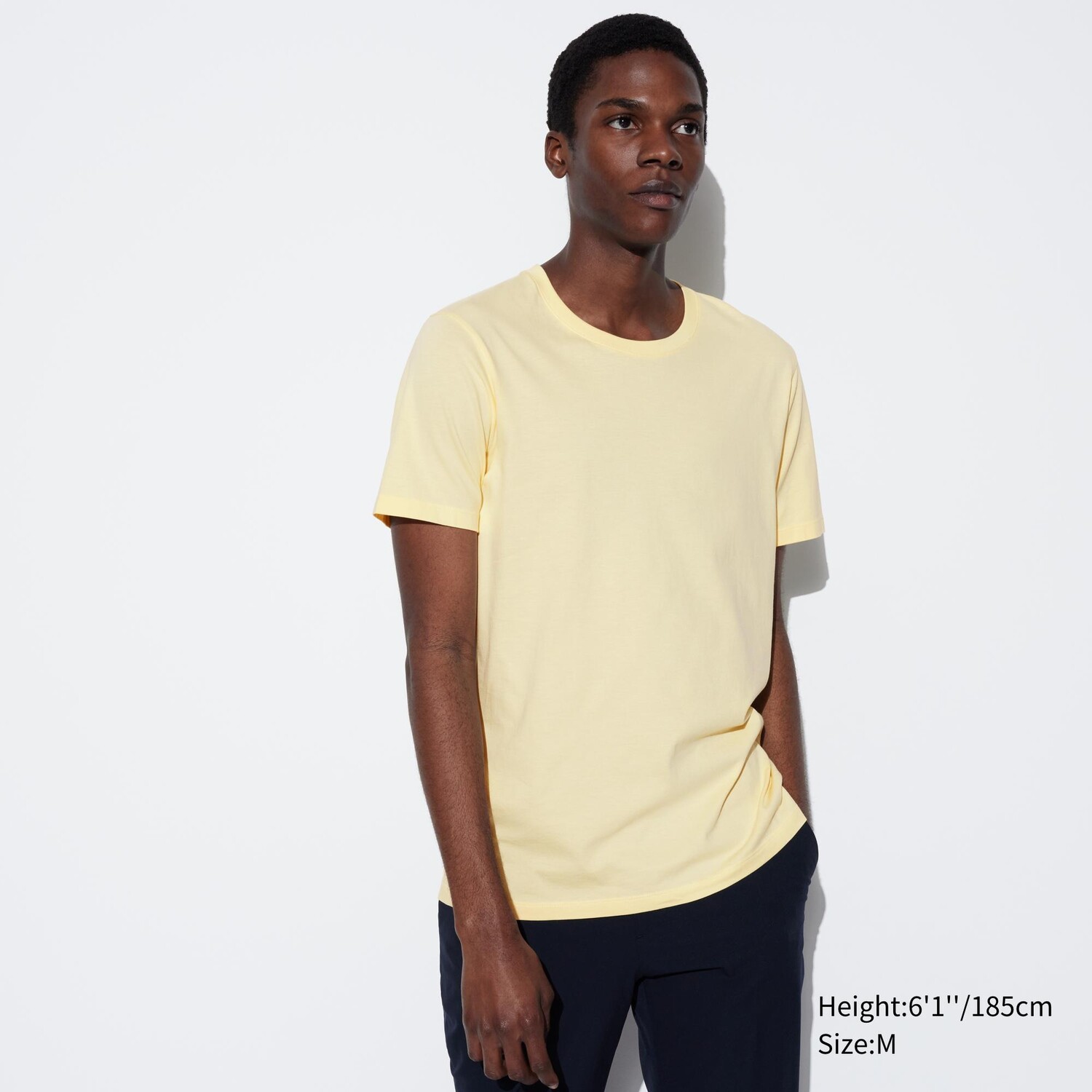 

Футболка Uniqlo Supima 100% с короткими рукавами, желтый