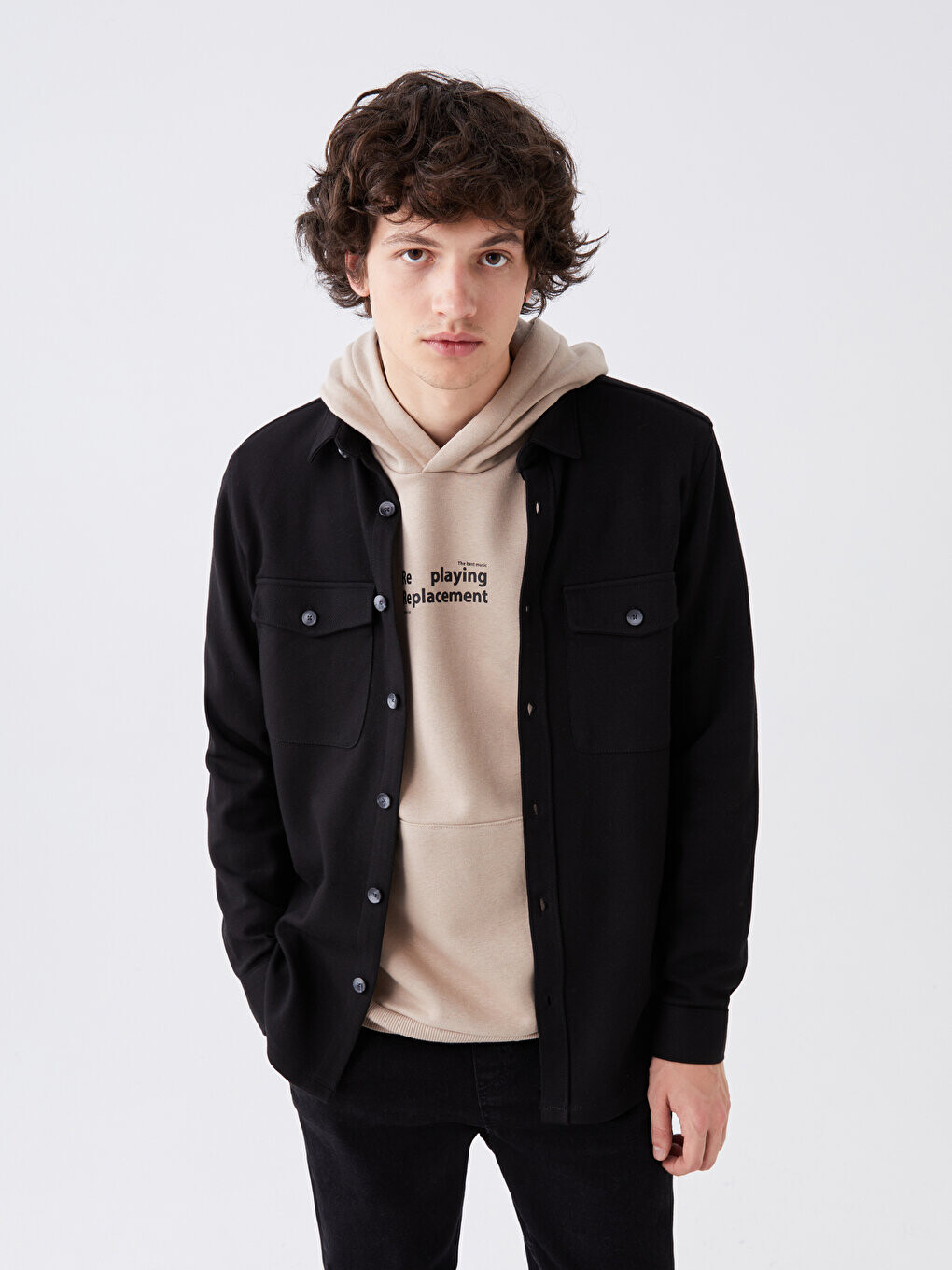 

Мужская рубашка стандартного кроя с длинным рукавом LCW Casual