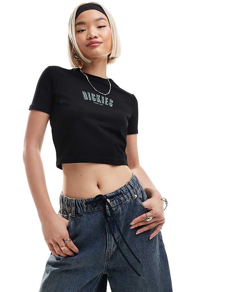 

Черная короткая футболка Dickies – Clarksville