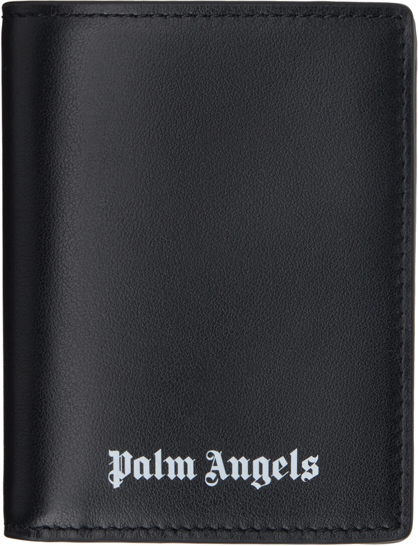 

Черный кошелек с логотипом Palm Angels