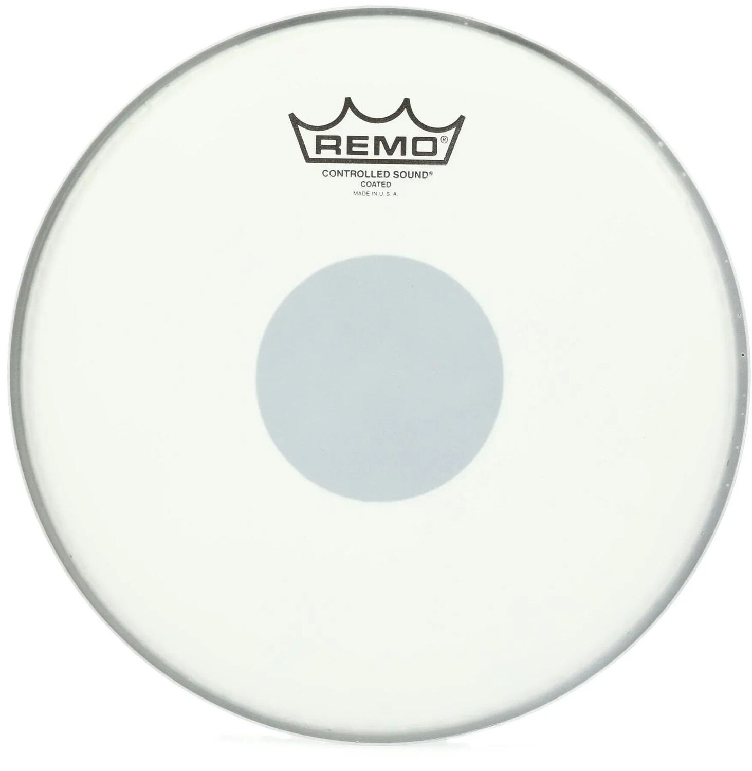 

Пластик Remo Controlled Sound Coated, 10 дюймов, с черной точкой