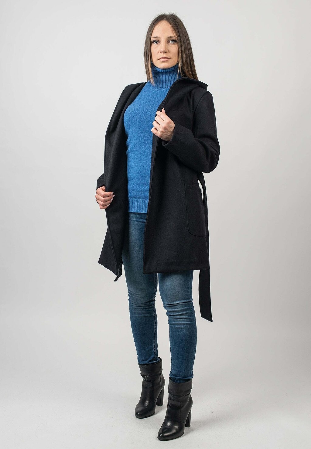 

Классическое пальто Dalle Piane Cashmere, синий