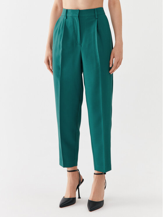 Тканевые брюки свободного кроя Bruuns Bazaar, зеленый тканевые брюки узкого кроя bruuns bazaar красный