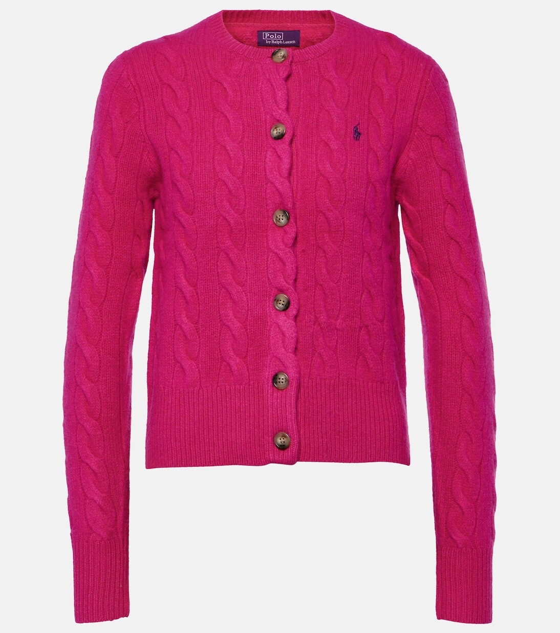 

Кардиган из шерсти и кашемира Polo Ralph Lauren, розовый