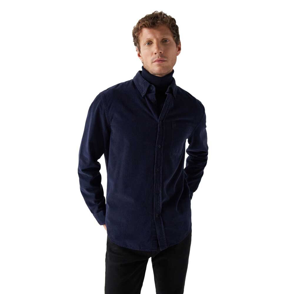 

Рубашка с длинным рукавом Salsa Jeans Corduroy Regular Fit, синий