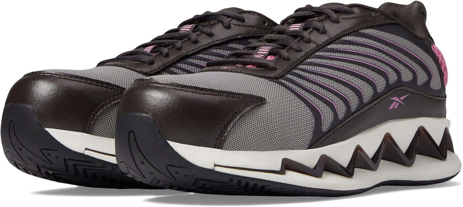 

Кроссовки Reebok Work Zig Elusion Heritage Work SD Comp Toe, цвет Brown/Pink