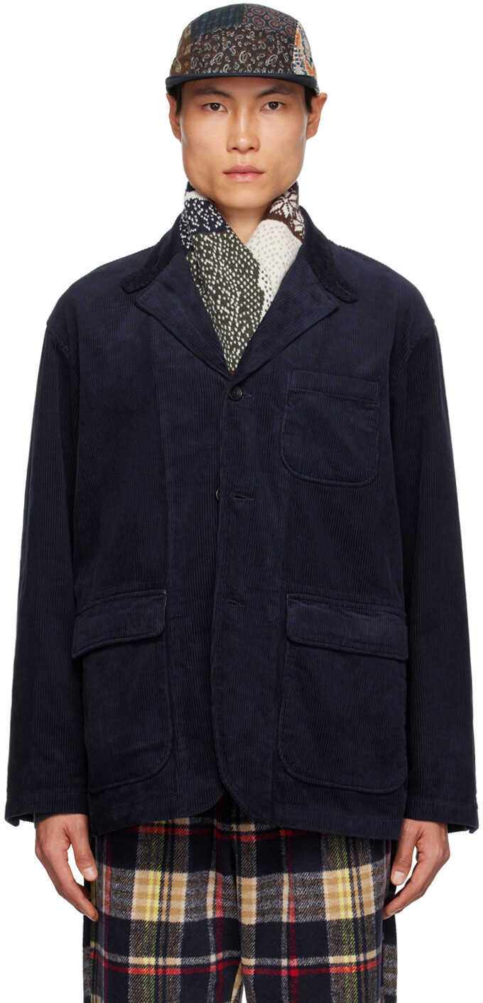 

Темно-синий - Темный пиджак с пуговицами и вкладками Engineered Garments