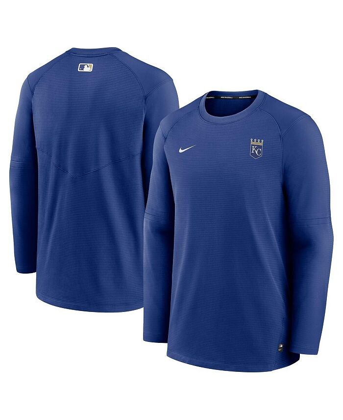 

Мужская футболка с длинным рукавом и логотипом Royal Kansas City Royals Authentic Collection Performance Nike, синий