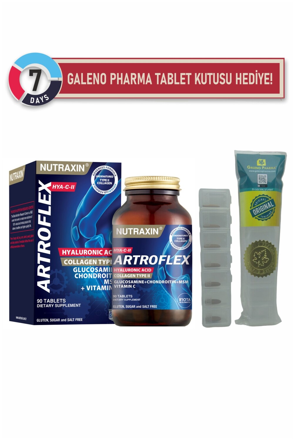 

Nutraxin Коробка для планшетов Artroflex HYA CII + GP