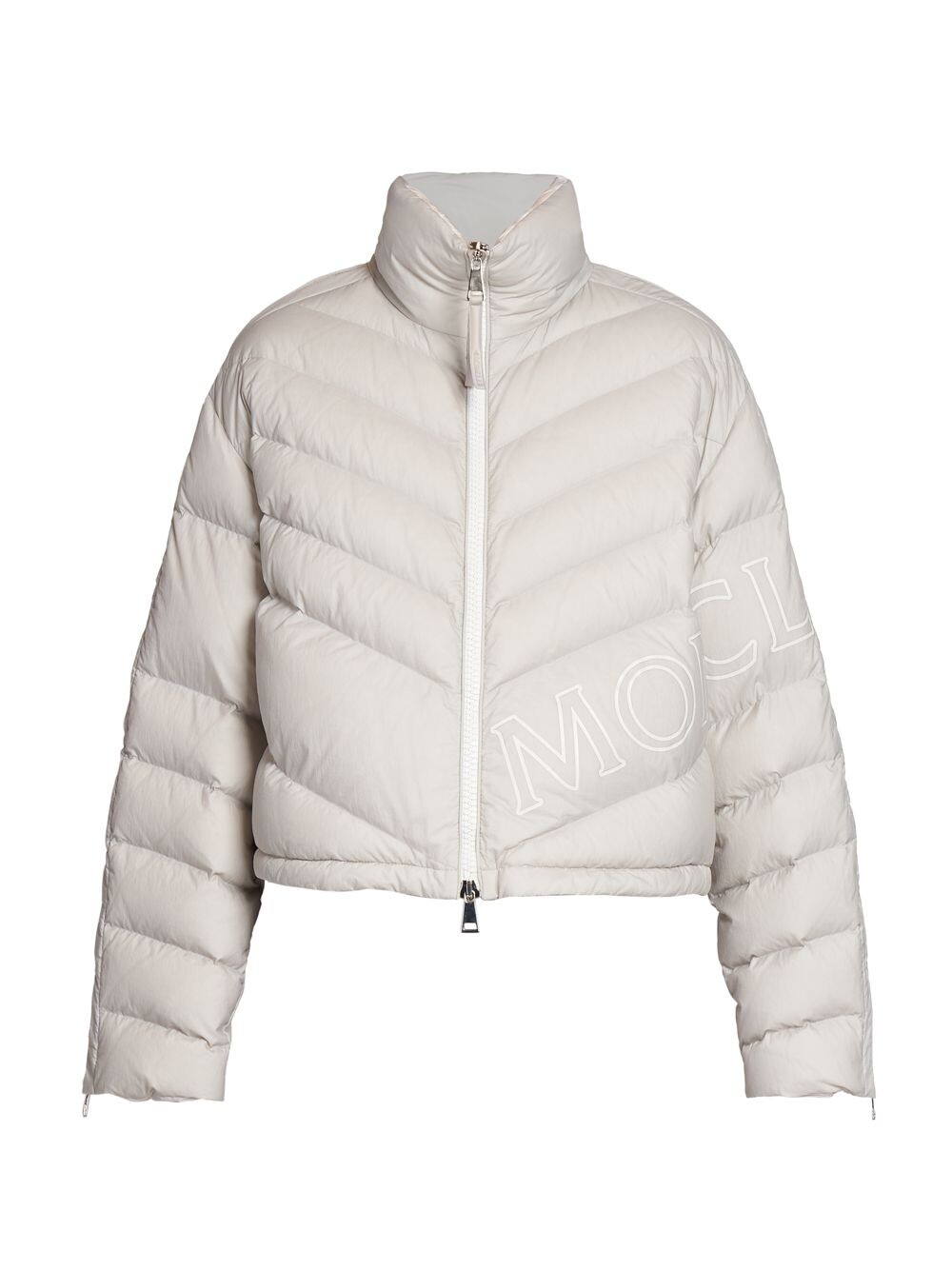 

Пуховик с логотипом Mainline Vonnes Moncler, серый