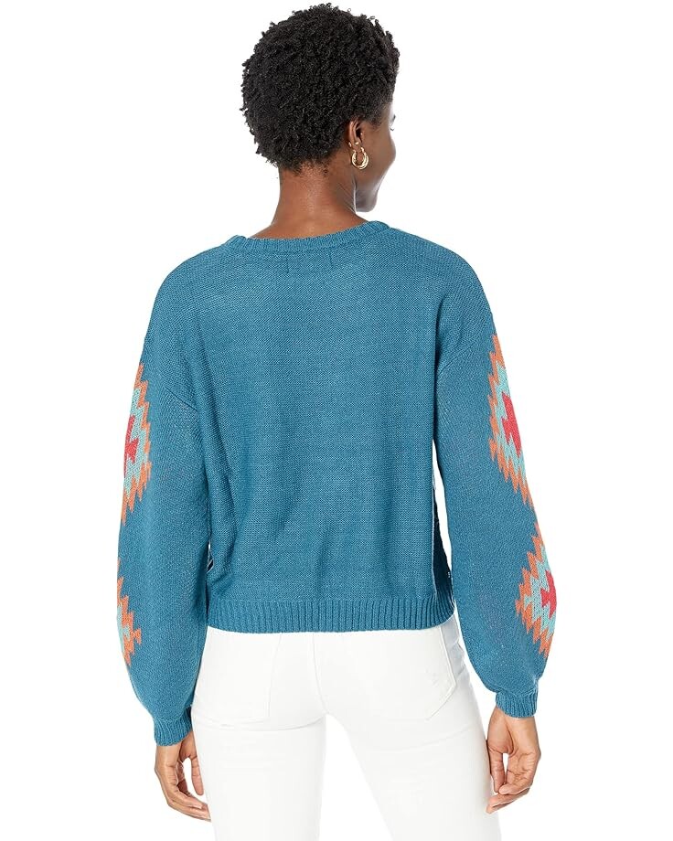 

Свитер Rock and Roll Cowgirl Sweater with Aztec on Sleeve RRWT32R03L, темно-синий