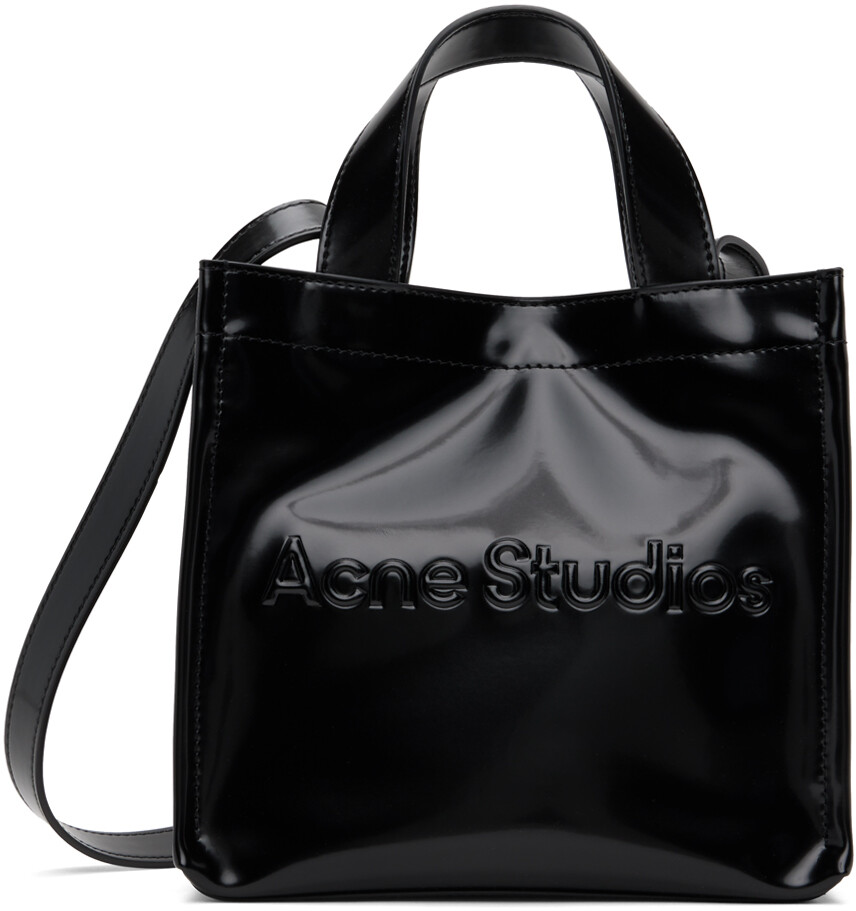 

Черная мини-тоут с логотипом Acne Studios, цвет Black